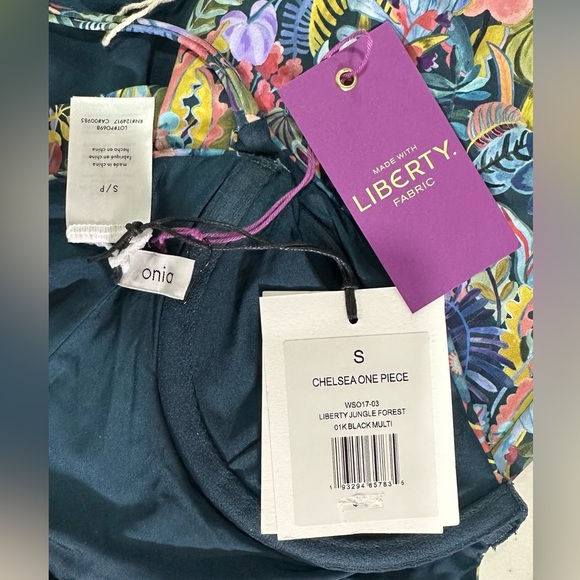NWT Onia x Liberty of London Chelsea One Piece Swimsuit Jungle Forest Multi S - Picture 12 of 13